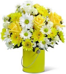 The FTD Color Your Day With Sunshine Bouquet from Clifford's where roses are our specialty